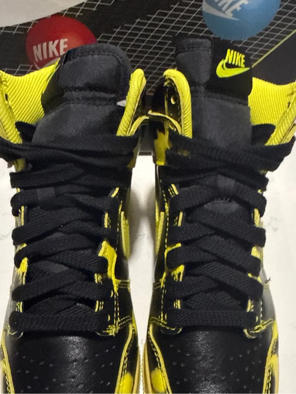 Nike Dunk High 1985 SP Yellow Acid Wash DD9404-001 Men Size 5 / Women Size 6.5⁠